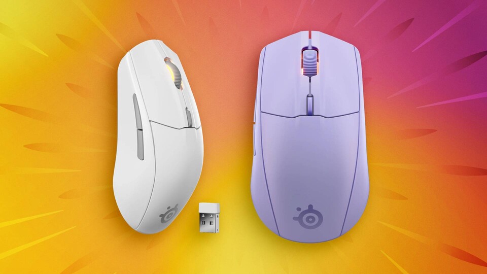 Die neuen Mäuse von Steelseries kommen auch in frischen Farben. (Bildquelle: SteelSeries)