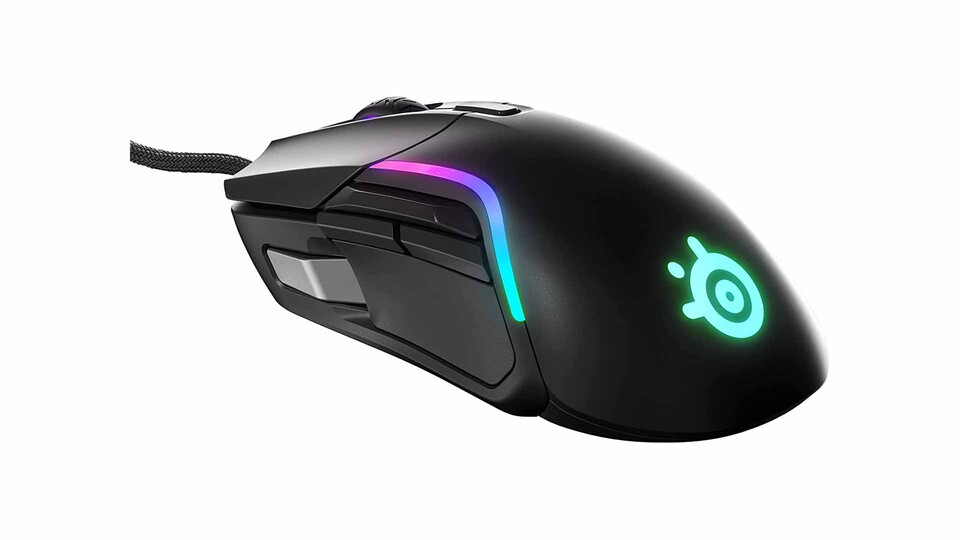 Die RGB-Beleuchtung lässt mit Unterstützung von PrismSync die Maus in den buntesten Farben erstrahlen.