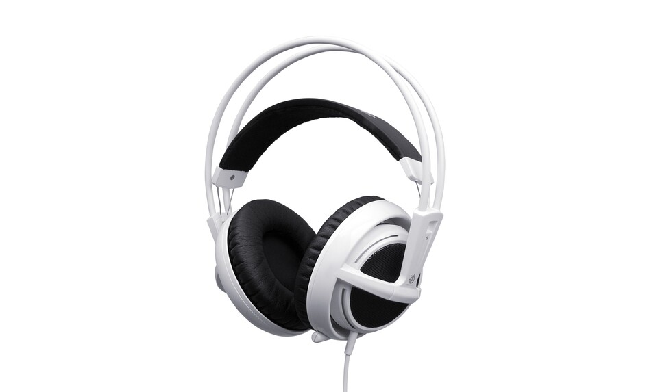 Stereo-Headset in weiß: Steelseries Siberia v2
