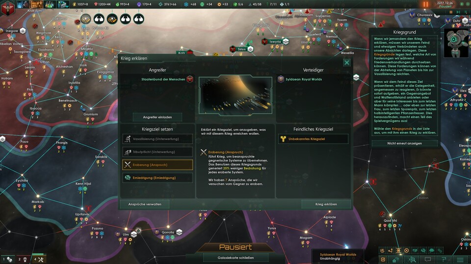 In Stellaris erkundet ihr das Universum und entscheidet, wie ihr euer Sternenreich verwaltet.