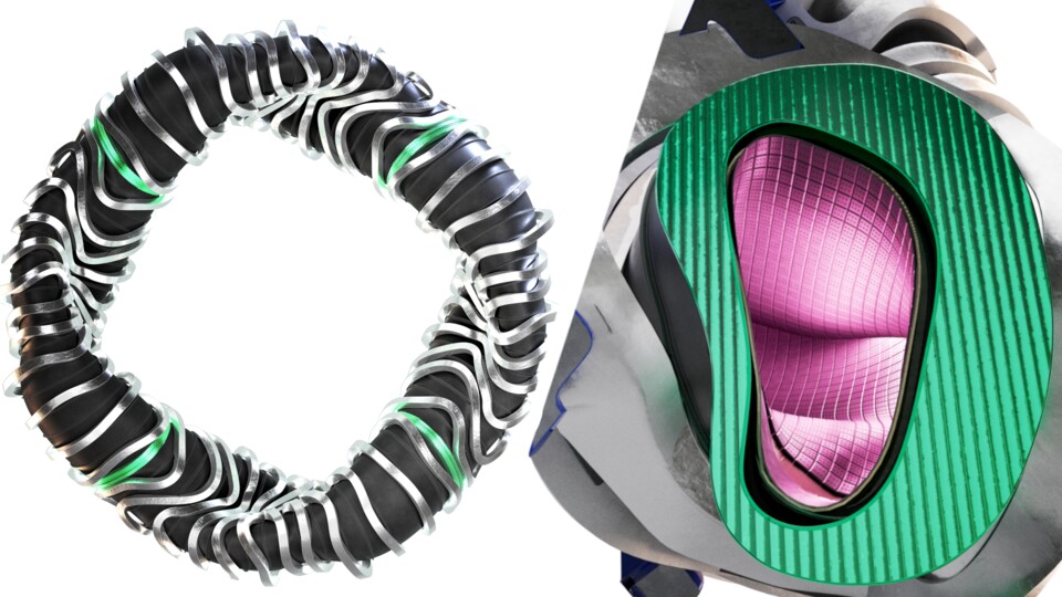 Draufsicht und Detailansicht des Plasmakanals