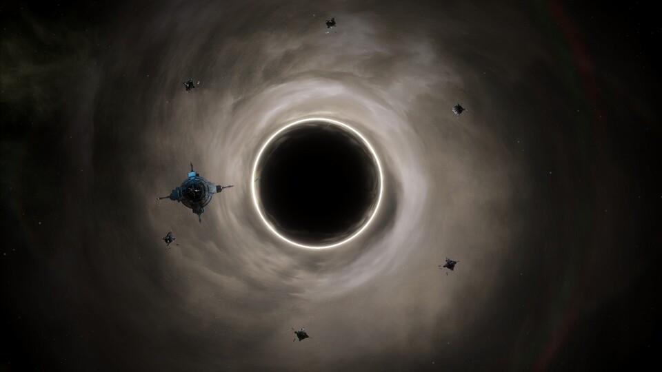 Unsere Raumbasis mag sich auch in Stellaris 2.0 um das Schwarze Loch drehen - insgeheim dreht sich mittlerweile aber alles um die Raumstationen.