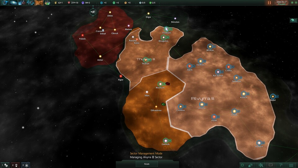 In Stellaris gibt es nicht nur ein gelenktes Sternenreich. Vielmehr müssen Herrscher Aufgaben abtreten, Sektoren helfen bei der Kontrolle des Imperiums.