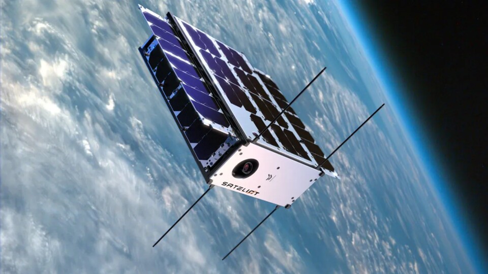 The mini satellite from the Spanish startup Sateloit.  (Image: Sateloit)
