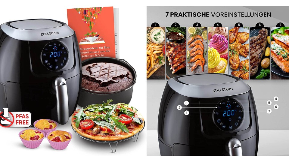 The Stillstern hot air fryer does a really good job for its price!