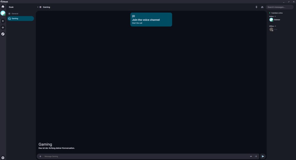 Einfach aber effektiv: Die Oberfläche sieht fast genauso aus wie bei Discord. (Bildquelle: Jan S., GameStar)