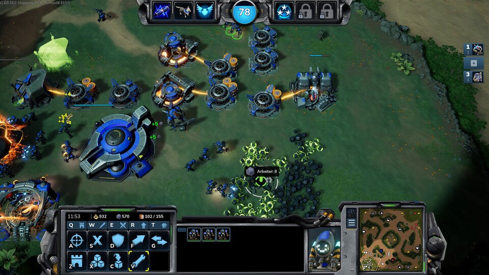 Die Vorhut mit ihren Marines und Mechs ähnelt den Terranern aus Starcraft 2 und ist die intuitivste der drei Rassen.