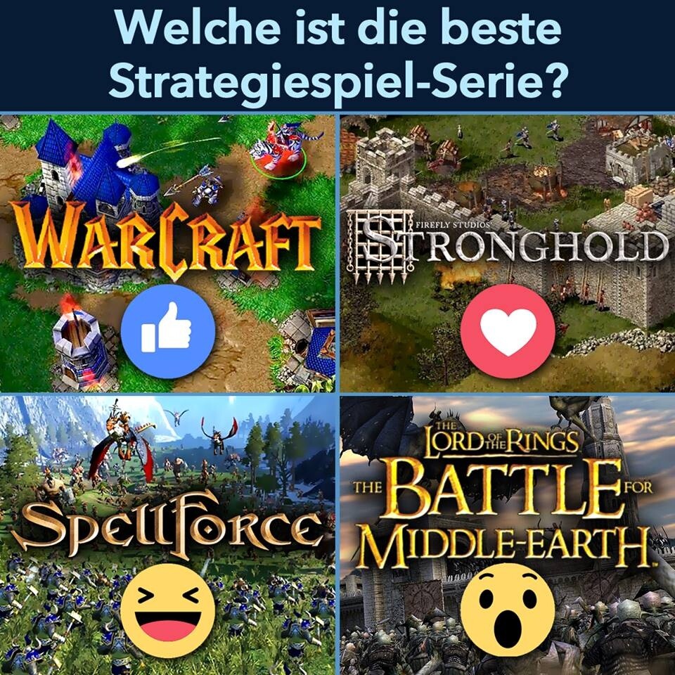 Vorrunde 1 der Community-Wahl zur besten Strategieserie aller Zeiten.