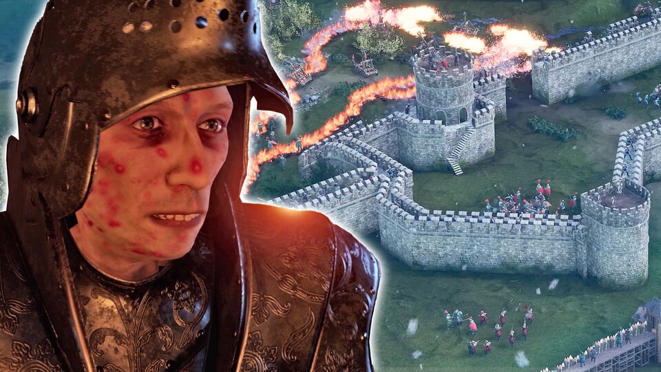 Blumig umschriebene Bösewichte sind ein Merkmal der Stronghold-Serie. In Teil 4 haben wir es erstmals mit der Kröte (links) zu tun bekommen und eine Story-Mission miterlebt.