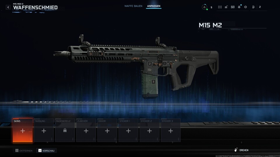 Sammelt bereits ab der ersten Runde Waffen-Erfahrung mit der M15, um schnellstmöglich alle Aufsätze für sie freizuschalten. 