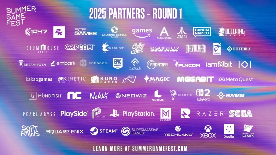 Bei der Eröffnung des Summer Game Fest 2025 sind zahlreiche bekannte Hersteller vertreten.