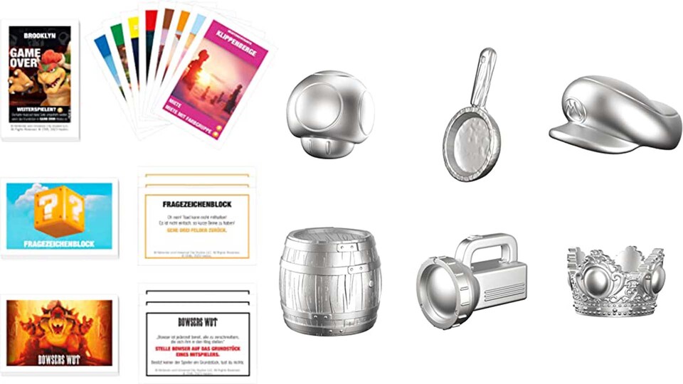 Von Spielfiguren bis hin zu Spielkarten: Bei dem Super Mario Bros. Monopoly ist alles personalisiert.