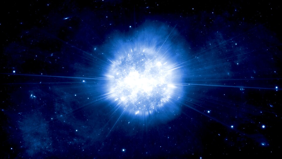Wie genau eine typische Supernova des Typs vom einstigen Urheber des Krebsnebels aussieht, können wir nur erahnen. Aber das Ereignis dürfte zugleich fulmimant, furchteinflüßend, erhaben und Demut-einfordernd daherkommen, ja vieleicht geradezu... göttlich. (Bild: stock.adobe.com - Peter Jurik)