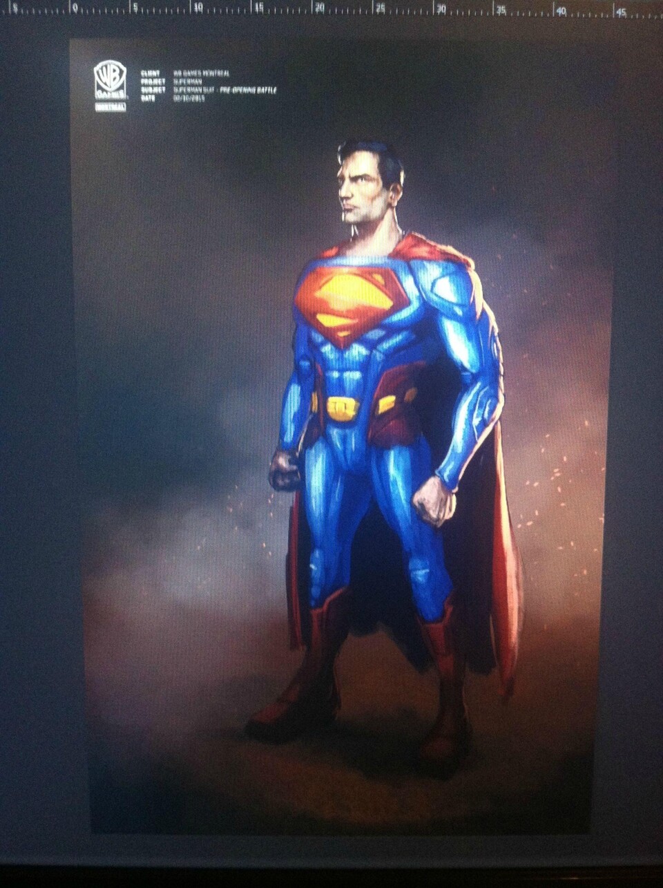 Eine Konzeptzeichnung von 2015 sorgte für Gerüchte rund um ein Superman-Spiel von WB Montréal.