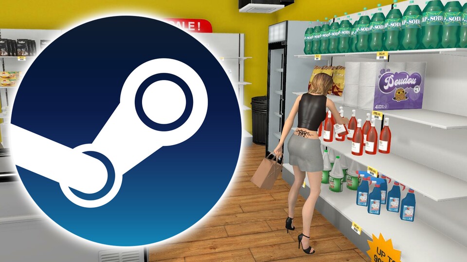 Ein Supermarkt-Simulator begeistert aktuell Tausende von Steam-Usern.