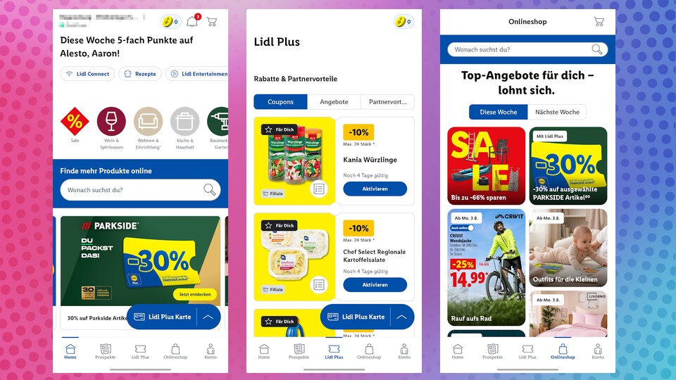 Die Lidl-App gehört zu meinen Favoriten und ist ein solides Rundumpacket. (Bildquelle: GameStar Tech)