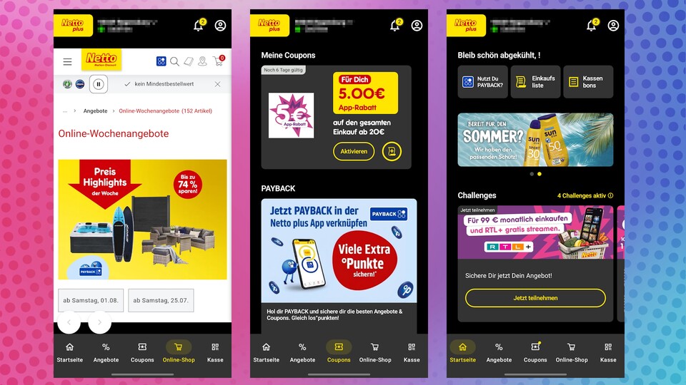 Die Netto-App hat ähnlichkeiten mit der Edeka-App. (Bildquelle: GameStar Tech)