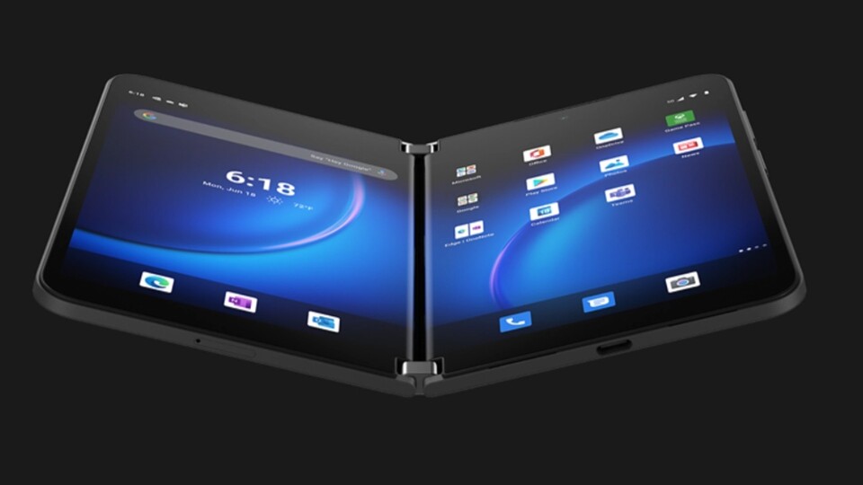 Microsoft könnte das Surface Duo durch ein neues Falt-Handy ersetzen. (Bild: Surface Duo 2, Microsoft)