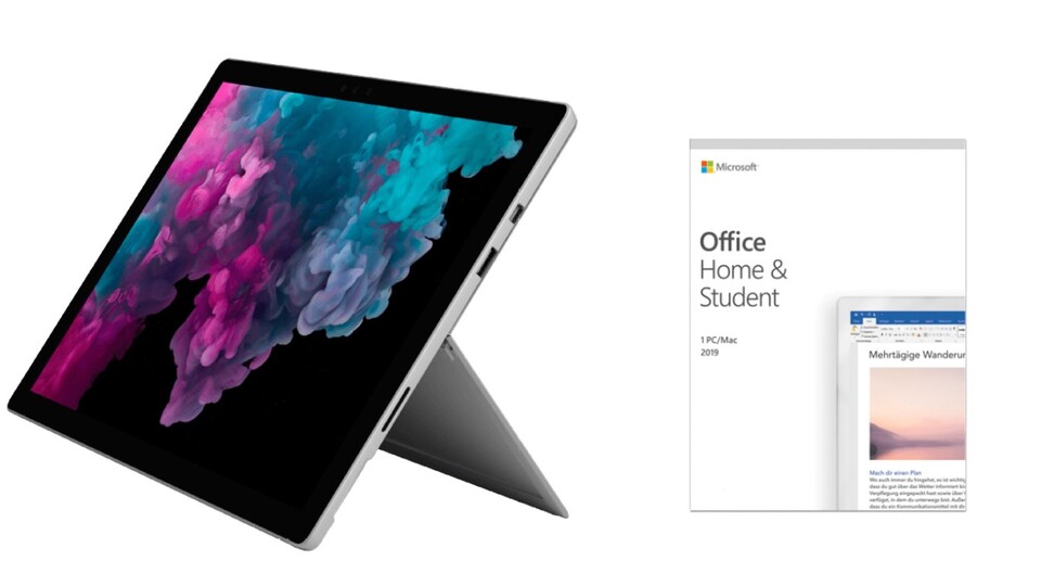 Surface Pro 6 + Office Home and Students 2019 zum Angebotspreis bei Saturn