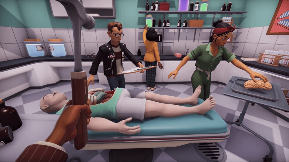 Im neuen Surgeon Simulator können wir frei im OP-Saal herumlaufen und es kommt mehr denn je auf Teamwork an.