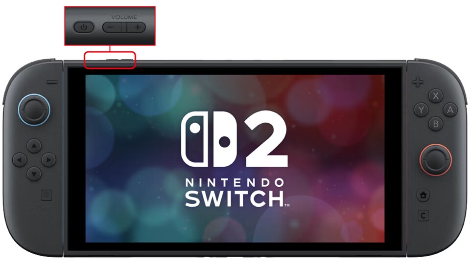 Diese drei Knöpfe der Switch 2 müsst ihr gleichzeitig gedrückt halten, um den Recovery-Modus der Konsole zu starten. (Bild: Nintendo)