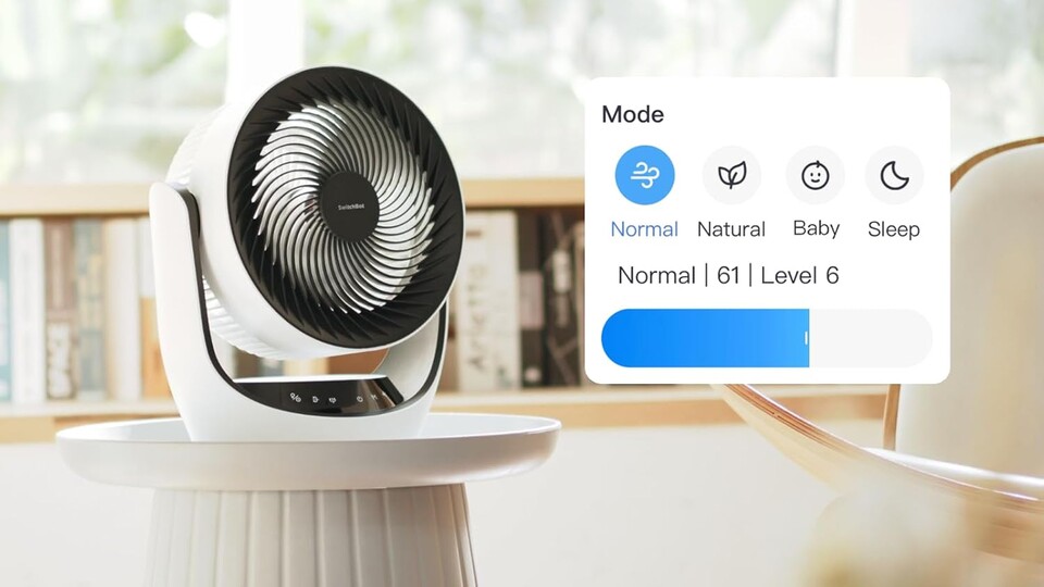 Die Intensität des Luftstroms lässt sich präzise einstellen, sodass euch nie zu warm oder zu kalt ist.