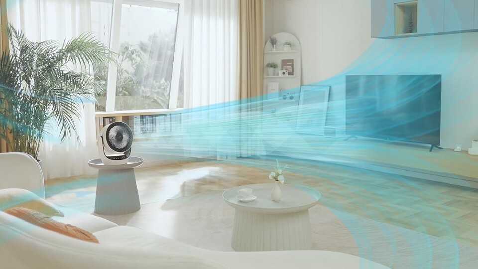 Durch die Luftzirkulation seid ihr nicht auf den Wind von draußen angewiesen, wenn es darum geht euer Zimmer durchzulüften.