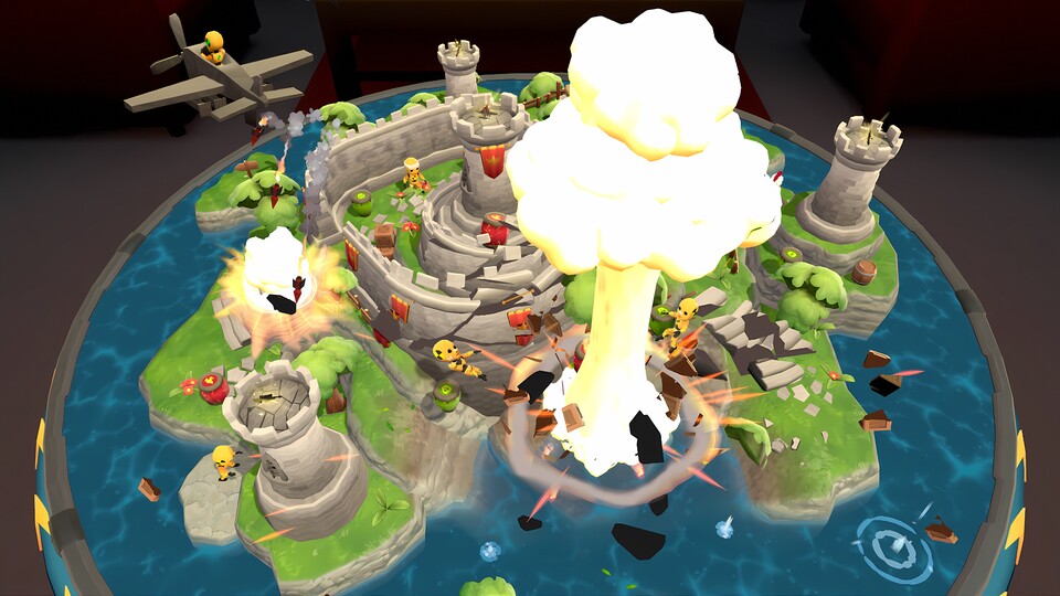 Mixed Reality-Spiele wie der knuffige Worms-Verschnitt Table Troopers lassen euch das Spiel in eurer realen Umgebung erleben - etwas, was später mit AR-Brillen alltäglich werden könnte und damit schon jetzt ein Punkt auf der Softwareliste für kommende AR-Projekte.