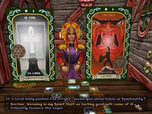 In Ultima 9: Ascension dienen Tarotkarten etwa für die Charaktererstellung. 