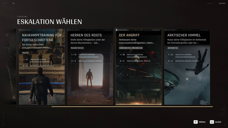 Dank den Taktischen Simulationen könnt ihr nach Ende der Kampagne noch jede Menge Herausforderungen absolvieren.