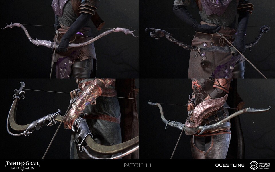 Viele neue Waffen und Ausrüstungsgegenstände finden mit Update 1.1 ihren Weg in Tainted Grail.