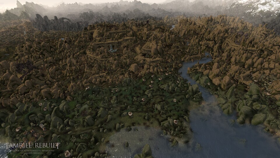 Die Mod Tamriel Rebuilt hat sich hohe Ziele gesteckt und will das komplette Morrowind-Festland wiederherstellen. 