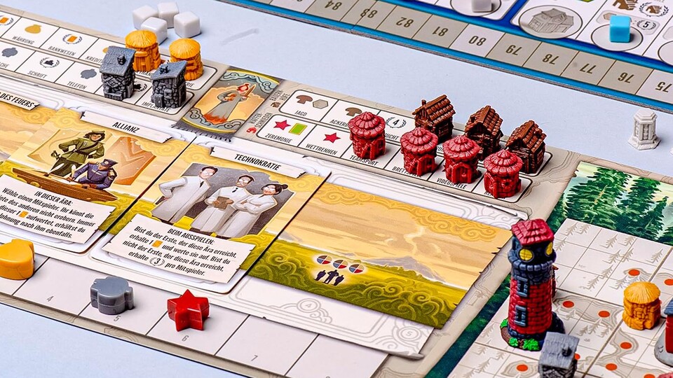 Durch Karten könnt ihr eurem Volk einen bestimmten Charakter verleihen und euch mächtige Boni sichern.