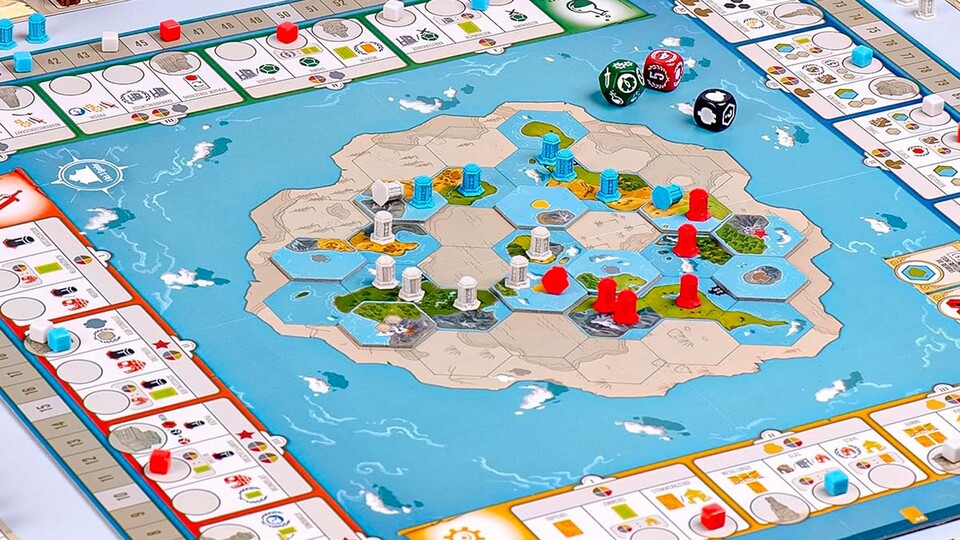 Der Spielplan mit seinen hexagonalen Feldern erinnert direkt an Civilization.