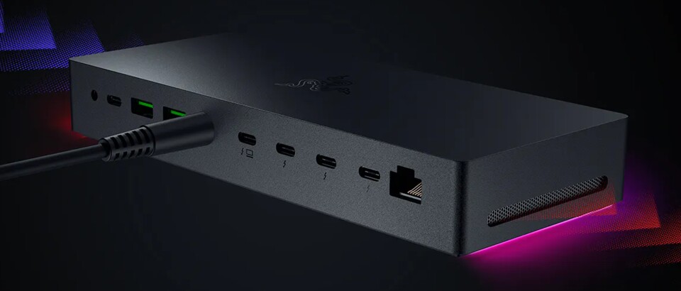 Das sündhaft teure Razer Thunderbolt 5 Dock unterstützt offiziell Thunderbolt Share. (Quelle: Razer)
