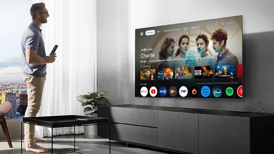 Ein traumhaftes Bild: 144Hz Bildwiederholrate treffen HDMI 2.1, Premium HDR und sehr gute Lautsprecher - ein perfekter Gaming-TV für die PS5.