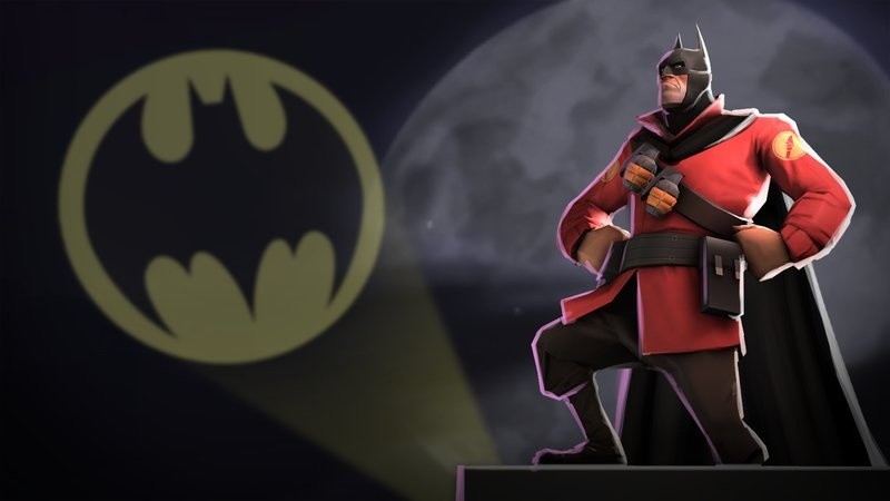 Für Team Fortress 2 gibt es bald Outfits im Stil von Batman: Arkham Knight.