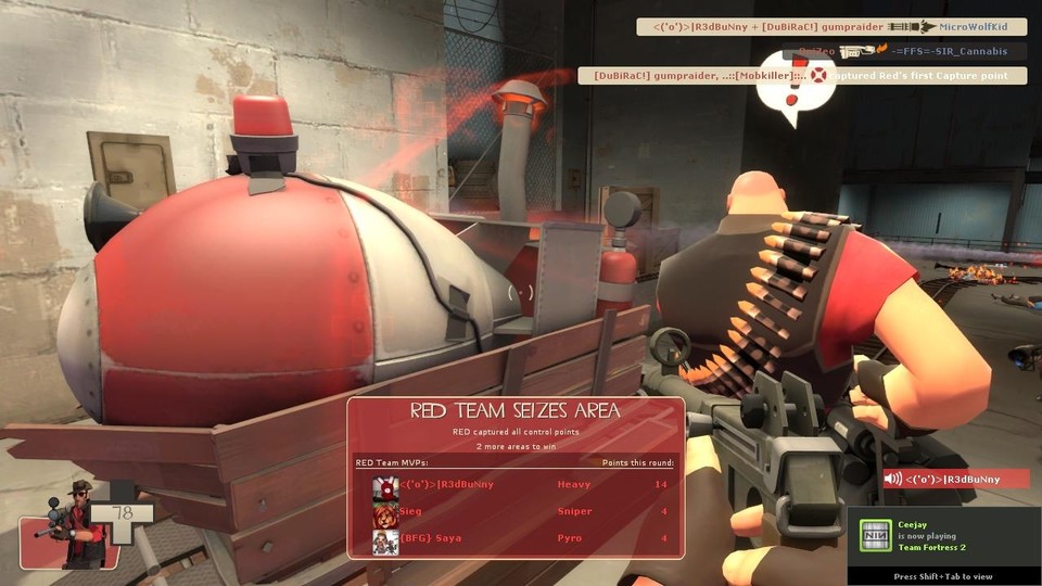 Der launige Free2Play-Shooter Team Fortress 2 läuft als erstes Valve-Spiel sowohl unter Windows als auch unter Mac OS und Linux.