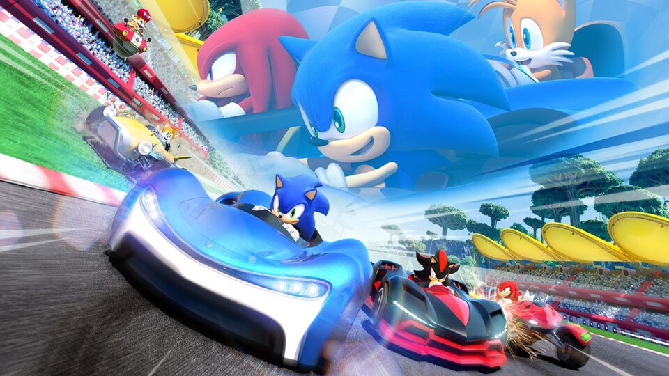Sonic, Knuckles, Tails: Die großen Stars der Serie sind natürlich auch in Team Sonic Racing dabei.