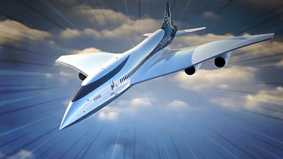 So soll die Zukunft dereinst aussehen, die Overture. Doch zuvor steht die Boom XB-1 im Rampenlicht. Sie schrieb im Jahr 2025 Geschichte. (Bildquelle: Boom Supersonic)