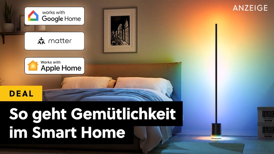 Govee steht für unschlagbare Preis-Leistung bei Smart-Home Lampen und Leuchten. Jetzt liefert der Hersteller auch Matter-Unterstützung und krasse Angebote bei Amazon.