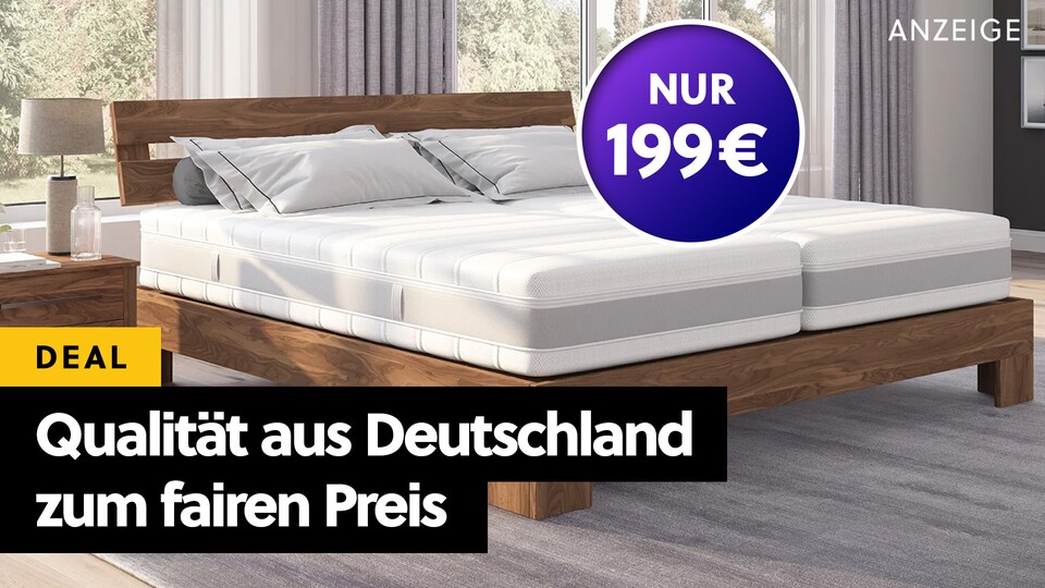 Wir schlafen schon seit Jahren auf dieser Taschenfederkern-Matratze aus Deutschland. Ihren günstigen Preis war sie für uns schon lange wert!