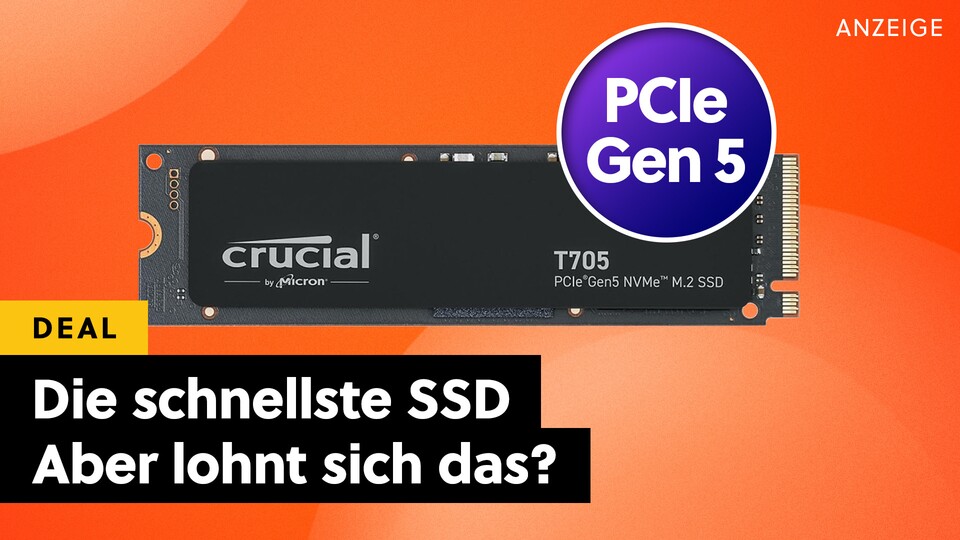 Die Crucial T705 PCIe Gen 5 SSD wird als die schnellste Gaming-SSD der Welt vermarktet. Eine ganze andere ist für weniger als die Hälfte allerdings genauso gut!