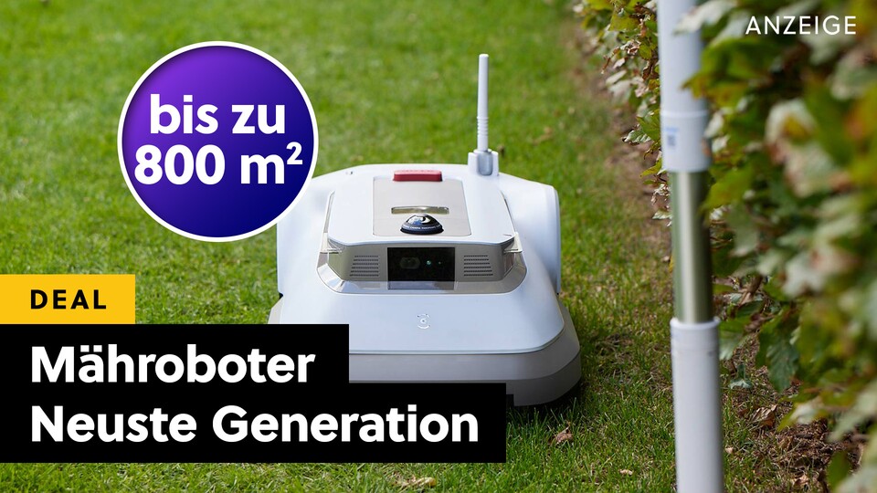 Der Ecovacs GOAT G1-800 ist ein Anwärter auf den Titel „Bester Mähroboter“, denn er orientiert sich ganz ohne Draht oder Kabel!