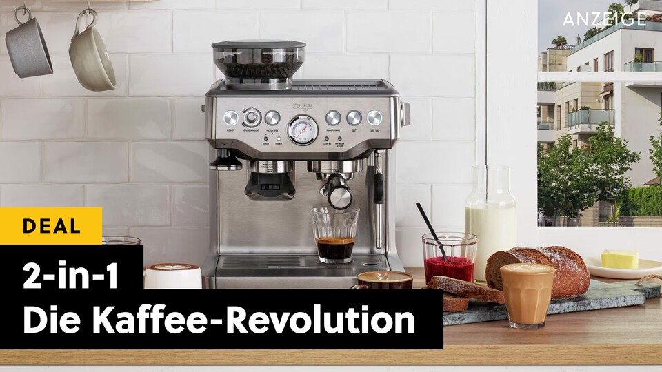 So lecker wie ein Espresso aus einer Siebträger-Kaffeemaschine, aber so einfach wie mit einem Vollautomaten? Das geht jetzt – und zwar mit dieser Maschine im Angebot.
