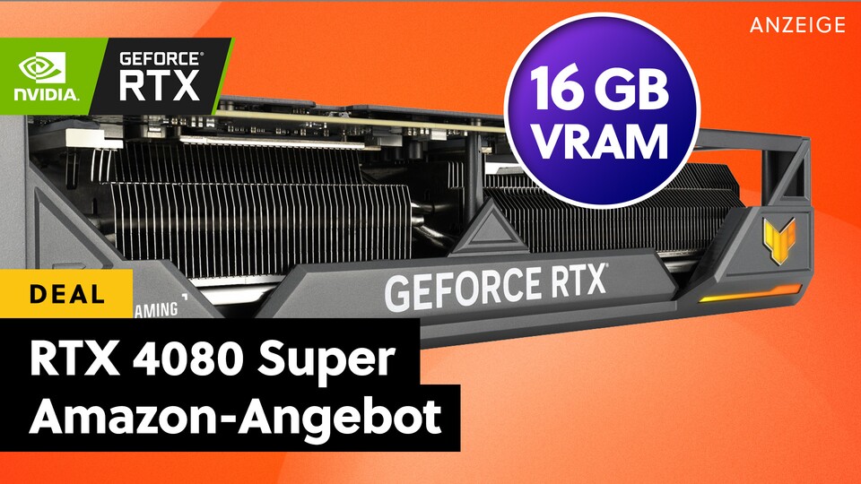 Die Nvidia RTX 4080 Super ist bei Amazon jetzt günstiger! Damit bekommt ihr eine der alternativlos besten 4K-Grafikkarten mit Raytracing und natürlich DLSS im Angebot.