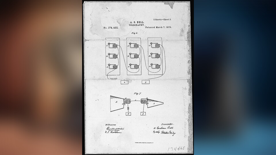 So sah ein Teil des eingereichten Patents von Bell aus. (Bild: United States Patent and Trademark Office)