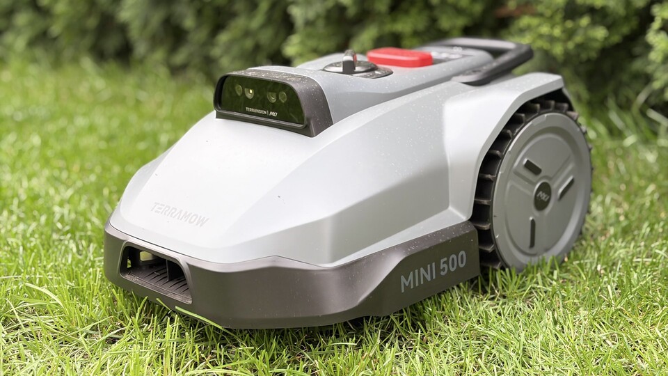 Der TerraMow Mini 500 in seiner ganzen Pracht: Etwas kleiner als das Schwestermodell der V-Serie.