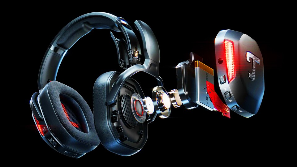 Die breiten Polster und der langanhaltende Akku sorgen für stundenlanges Gaming ohne Zwangspausen.