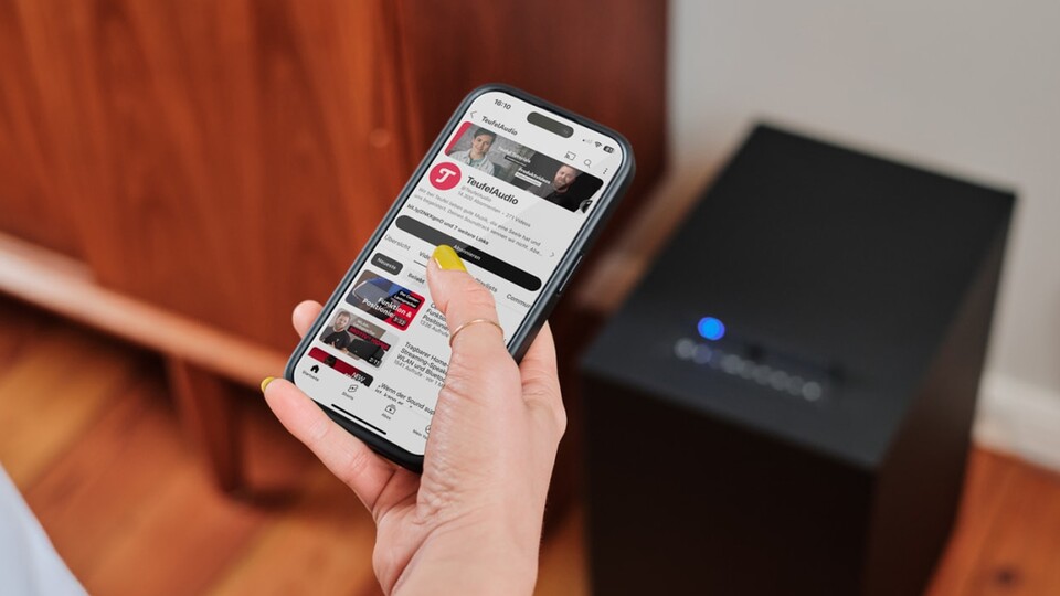 Natürlich darf auch eine App nicht fehlen: Dem 2.1 System mangelt es dank Bluetooth, HDMI, USB, Optical-In und Aux nicht an Anschlussmöglichkeiten.